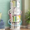 UINGBPXT Corner Bookshelf 360 Rotating Bookshelf Multi-Tier Standing Bookcase Wooden Book Rack Large Capacity Home Study Bookshelf Organizer Perfect Display view 4
