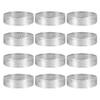 Beuiouer 12 Pack Stainless Steel Tart Rings 3 In,Perforated Cake Mousse Ring,Cake Ring Mold,Round Cake view 1