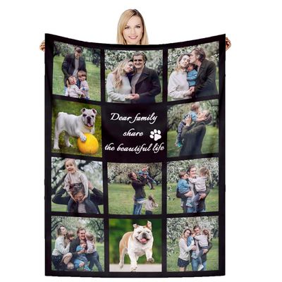 DSSHENGDS Best Mum GiftsPersonalised Blankets for BirthdayPersonalised Couples BlanketPersonalised Photo Gifts for Mum Girlfriend Her Him Anniversary Christmas-K-100 * 150