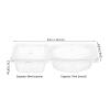 HOLIDYOYO 30 Pcs Double Compartment Condiment Container, Double Condiment Containers with Lids, Double Compartment Snack Containers for To-, Sampling, Travel Snack(130ml) view 2