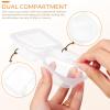 HOLIDYOYO 30 Pcs Double Compartment Condiment Container, Double Condiment Containers with Lids, Double Compartment Snack Containers for To-, Sampling, Travel Snack(130ml) view 4