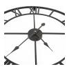 HCANte Wallclock Wall Clock,40/47CM Nordic Metal Roman Numeral Wall Clocks Retro Iron Round Face Black Gold Large Outdoor Garden Clock Home Decoration Wall Clocks(A,47 CM) view 4