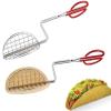 2Pack Homemade Taco Shells Tongs, Fried Taco Shells Maker Time Saving Fry Flat Bread or Flour Tortillas Crisp in Deep Fryer view 1
