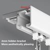 Ceiling Curtain Track Set Black Wall Mount Curtain Rail Track System with Roller Hooks and Hardware Room Divider Curtain Rod or Wall with Rolling Hooks(Brass,3m(9.8ft)) view 4
