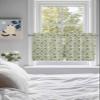 Autumn Leaves Kitchen Curtain 36 Inch Length Small Short Cafe Tiers Curtains Drape, Fall Vintage Farmhouse Eucalyptus Plant 2 Panel Window Treatment Rod Pocket Drapery Panels Curtains, 55x36 view 4