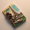 Paris, France Souvenir Handmade Polyresin Magnetic Sticker for Home & Kitchen Decoration, Refrigerator Collection view 2