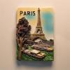 Paris, France Souvenir Handmade Polyresin Magnetic Sticker for Home & Kitchen Decoration, Refrigerator Collection view 4