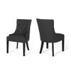 1-CHENEY DINING CHAIR - KD MP2(set of 2),Dark Gray Seating for Dining 30.25x23.25x23(LxWxH)-49.93KG view 3