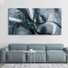 Abstract Frame Wall Art Black and White graffiti of Modem Minimalist Art Large Canas Wall Art for Living Room Bedroom Decor Framed Pictures Artwork for Walls 29x58 view 1