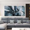 Abstract Frame Wall Art Black and White graffiti of Modem Minimalist Art Large Canas Wall Art for Living Room Bedroom Decor Framed Pictures Artwork for Walls 29x58 view 3