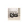 HomeStock Rustic Romance Heavy Duty 30" Under Bed College Storage Trunk with Lock, Latch Closure Type, 15.75" D x 30" W x 12.25" H, Ideal Camp Dorm Room Trunk Footlocker Slate Gray view 2