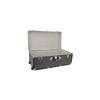 HomeStock Rustic Romance Heavy Duty 30" Under Bed College Storage Trunk with Lock, Latch Closure Type, 15.75" D x 30" W x 12.25" H, Ideal Camp Dorm Room Trunk Footlocker Slate Gray view 4