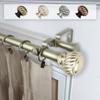 212 Main 1 in. Dia. Swivel Curtain Rod Light Gold - 28-48 in., H23180581 view 1