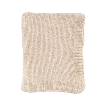 SARO LIFESTYLE Warmth of Chenille Knit Throw