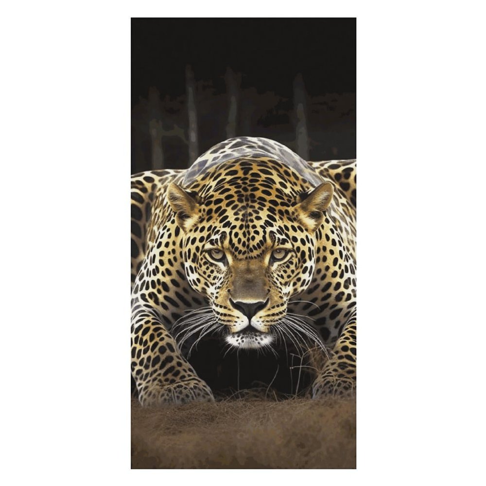 VFKLT Leopard Beach Towel Lightweight Microfiber Swim Pool Towel Soft Oversized Bath Towel Travel Blanket for Beach Yoga Gym Camping Women Men 31.5""x63"", 160x80cm
