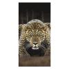 VFKLT Leopard Beach Towel Lightweight Microfiber Swim Pool Towel Soft Oversized Bath Towel Travel Blanket for Beach Yoga Gym Camping Women Men 31.5""x63"", 160x80cm view 1