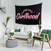 Maikeway Long-Live Girlhood Tapestry 60x40 Flag For Room Livingroom Bedroom Wall Flag Hanging Decor Banner Sign view 3