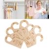 Rooyar Babys Wardrobe Natural Wood Clothing Size Dividers Babys Clothes Hanger with Engraved Number Babys Shower view 2