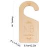 Rooyar Babys Wardrobe Natural Wood Clothing Size Dividers Babys Clothes Hanger with Engraved Number Babys Shower view 3