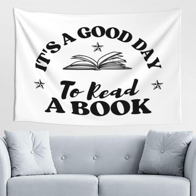 Maikeway Its A Good Day To Read A Book Tapestry 60x40 Its A Good Day To Read Book Tapestry 60x40 For Room Bedroom Livingroom Dormitory Wall Banner Hanging Decor Tapestries Sign