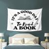 Maikeway Its A Good Day To Read A Book Tapestry 60x40 Its A Good Day To Read Book Tapestry 60x40 For Room Bedroom Livingroom Dormitory Wall Banner Hanging Decor Tapestries Sign view 4