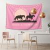 Maikeway Western Horse Tapestry Save A Horse Ride A Cowboy Tapestry Pink Flag 60x40 Wall Hanging Tapestry For Bedroom Living Room Dorm Banner Sign view 2