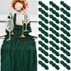 30 Pack Emerald Green Table Runner 10Ft Cheesecloth Table Runner Long Boho Cheese Cloth Table Runners Romantic Sheer Fabric Gauze Table Runners for Wedding Party Bridal Shower view 1