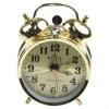 Cloudpower Wind Up Alarm Clock Metal Wind Up Twin Bell Alarm Clock Mechanical Double Bell Manual Desktop Clock with Horseshoe Vintage Decorative Silent Non Ticking for Bedroom Living Room Office Gold view 1
