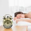 Cloudpower Wind Up Alarm Clock Metal Wind Up Twin Bell Alarm Clock Mechanical Double Bell Manual Desktop Clock with Horseshoe Vintage Decorative Silent Non Ticking for Bedroom Living Room Office Gold view 3