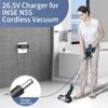 Charger for INSE Cordless Vacuum Cleaner, Replacement Charger Compatible with INSE N5S N5 N500 N550 N560 N570 N6 N6S N600 N650 N660 N670 V70 Cordless Vacuum Cleaner Power Cord view 3