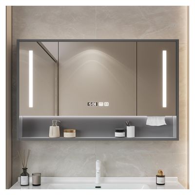 Mirror cabinet for bathroombathroom mirror cabinetscabinet mirrorled mirror for bathroombathroom mirror with storagemirrored bathroom cabinets wall mountedAnti Fog(B,W90*H75cm/W35.4*H29.5in)