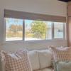 LUSTROWIN Custom Cordless Flax Roman Window Shades with Valance, Window Blinds Light Flitering Window Treatment Shades for Indoor Windows, Cream, 27" W x 64" H view 1