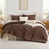 Andency Brown Twin/Twin XL Comforter Set, Twin Bed Comforter for College Dorm Girls Boys Kids Boho Soft Warm Cute Comforter, 2 Pieces Aesthetic Chevron Bohemian Bedding Set view 2