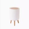 DINBOZ26X Garbage Can Trash Can with Lid Kitchen Bathroom Bedroom Living Room Trash Can Push Open Lid with High Legs,7L Wastepaper Basket, Dingzhebo2022 view 1