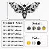 Death Head Moth Metal Wall Art, Death Head Moth Wall Decor, Gothic Wall Decor, Skull Moth Wall Art, Halloween Decor, Housewarming Gift, Living Room Bedroom Wall Decor (Gold, 13"x24"|32x60cm) view 4