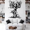 Skeleton Tree Metal Wall Art, Skull Tree Metal Wall Decor, Tree of Life Wall Art, Gothic Wall Decor, Metal Tree Branch Wall Decor, Abstract Tree Wall Art, Living Room Wall Art (Black, 18"x24"|46x60cm) view 1