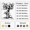 Skeleton Tree Metal Wall Art, Skull Tree Metal Wall Decor, Tree of Life Wall Art, Gothic Wall Decor, Metal Tree Branch Wall Decor, Abstract Tree Wall Art, Living Room Wall Art (Black, 18"x24"|46x60cm) view 4