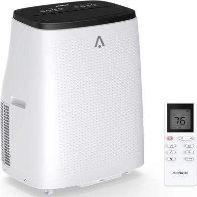Acekool 14000Btu Portable Air Conditioner with Remote Control & Digital Display, 3-in-1 Portable AC Unit Cool Up to 750 Sq.Ft, Energy Efficient, Window Installation Kit, Sleep Mode