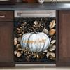 RTHDG Happy Fall Pumpkin Magnetic Dishwasher Door Cover for Kitchen Decorate, Farmhouse Pumpkin Refrigerator Magnetic Cover Home Appliances Stickers Cabinet Decals - (23" x 26" Magnet) view 1