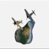 ACE HOBBY for Corgi Guadalcanal Island, F4U for Corsair, A6M2 Zero DOGFIGHT 1943 1:72 Aircraft Pre-Built Model view 3