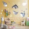 Ocean Whales Wall Sticker For Kids Room Decor - The Under Sea Life Baby Boy Nursery Decal view 2
