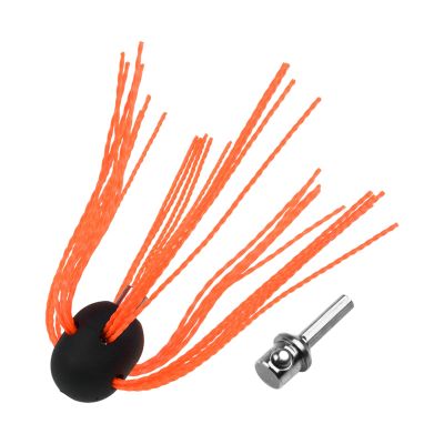 Aluminum Chimney Sweeping Brush Kit With Flexible Rotary Rods, 4-12" Cleaning Range, Nylon Bristles And Stainless Steel Conductor For Fireplace, Flue And Wood Stove Chimney Power Sweeping Brush Kit