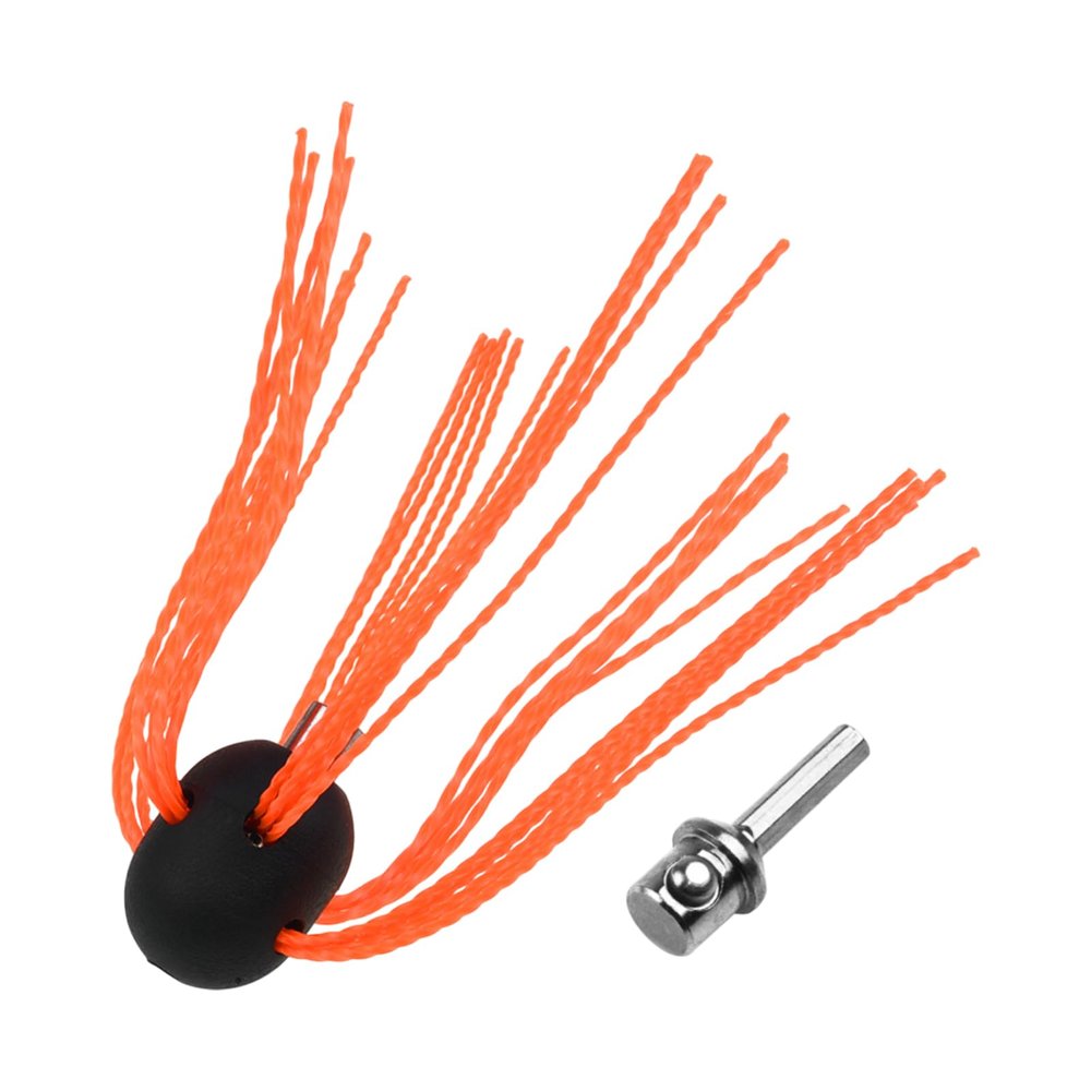 Aluminum Chimney Sweeping Brush Kit With Flexible Rotary Rods, 4-12" Cleaning Range, Nylon Bristles And Stainless Steel Conductor For Fireplace, Flue And Wood Stove Chimney Power Sweeping Brush Kit