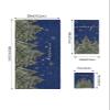 Forest Snow Tree Bath Towels for Bathroom Set - Christmas Winter Snowflake Navy Green Luxury Microfiber Towels Gifts for Women,Quick Dry Beach Kitchen Hand Towel and Dish Washcloth Yoga Towels+Set view 4