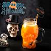 6 Pack Halloween Straw Covers, Reusable Silicone Ghost Straw Toppers for Stanley, Stanley Cup Accessories for Stanley 30&40oz Tumbler Cup Halloween Decoration view 4