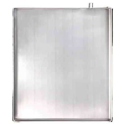 YONGYILI Stainless Steel Air Conditioner Drip Tray, Durable Air Conditioner Tray Drip Pan, Indoor Central Air Conditioning Drip Pan Water Tray with Drain Hole & Hose(5p)