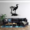 Aportif Metal Cranes Wall Art, Metal Bird Wall Art, Cranes Bird Art Wall Decor, Birds Sign, Boho Decorations, Bathroom Wall Decor (Black, 18 x 17 in / 47 x 45 cm) view 3