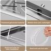 YONGYILI Air Conditioner Condensate Drain Pan, Outdoor Stainless Steel Universal Ac Drip Cushion Water Collecting Drainage Pan with Drain Kit, for Window Ac and Mini Split Units(93x44cm,5m water pipe) view 3
