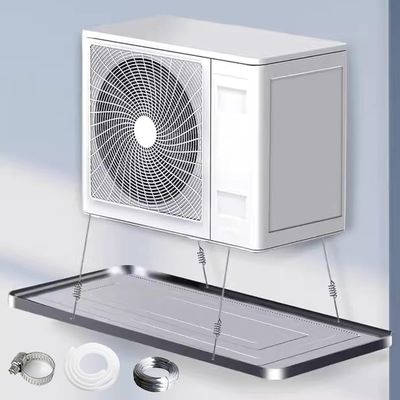 YONGYILI Air Conditioner External Unit Drain Pan, Stainless Steel Condensate Drain Pan, Portable Air Conditioner Drain Pan for Collecting and Releasing Water(3p,5m water pipe)