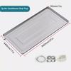 YONGYILI Air Conditioner External Unit Drain Pan, Stainless Steel Condensate Drain Pan, Portable Air Conditioner Drain Pan for Collecting and Releasing Water(3p,5m water pipe) view 2